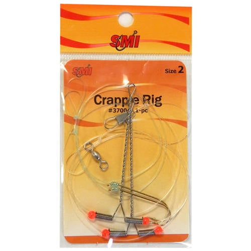 30 pcs of pickerel rigs 2 drop arms 1//0 and 2//0 Crappie Rigs hook sizes 4
